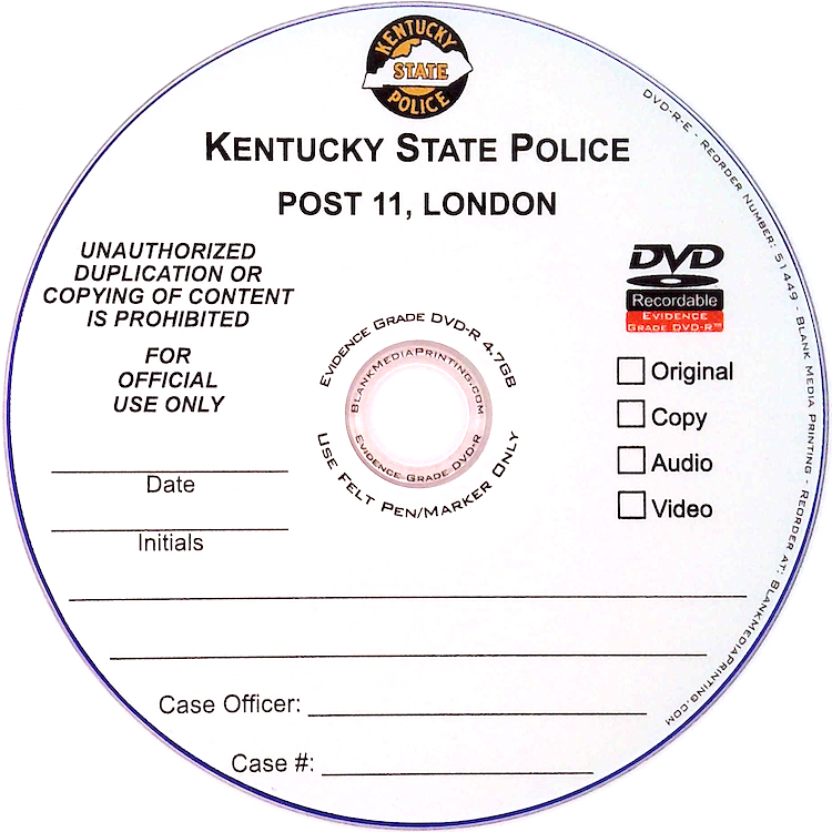 Evidence Grade DVD - Physical Disc