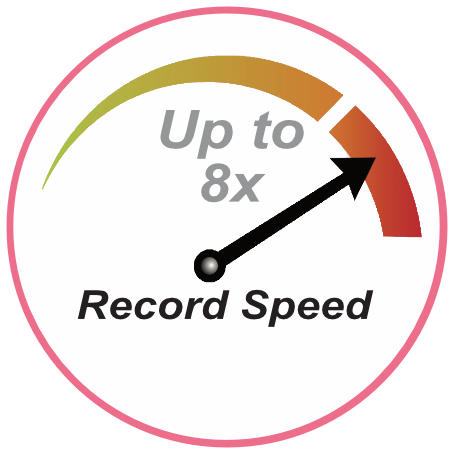Record Speed - Up to 16x